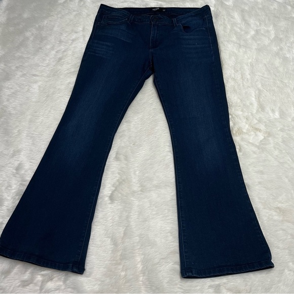 Just Black dark wash‎ flare stretch jeans - Picture 1 of 5
